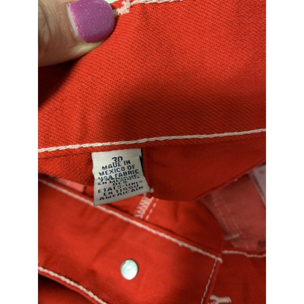 NWT True Religion Jeans Size 30 Red Color For Men - Picture 5 of 7